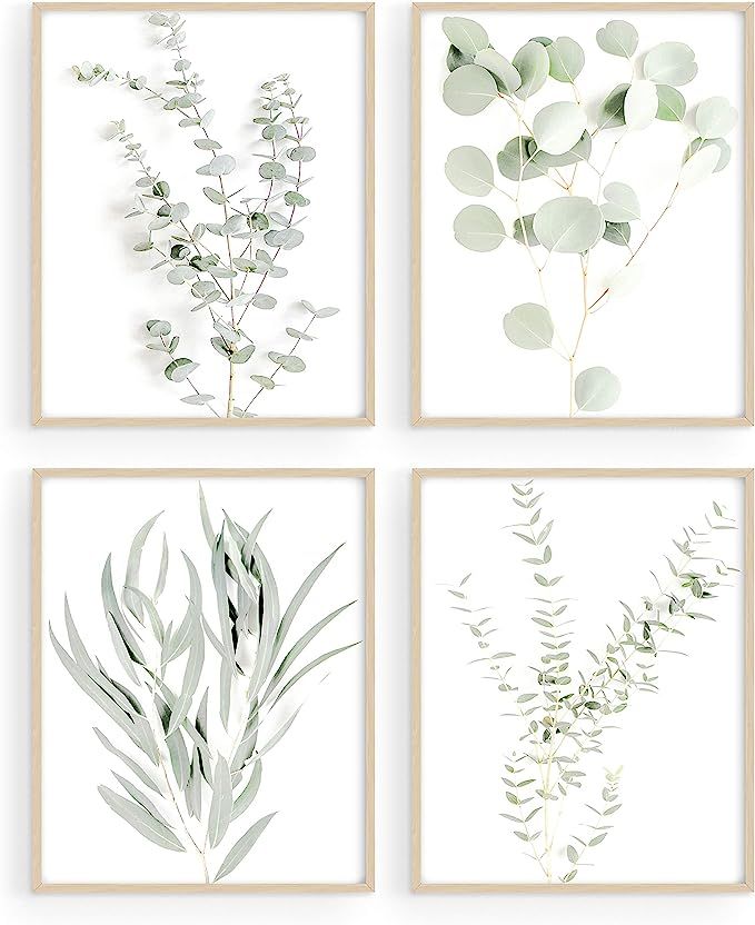 Haus and Hues Botanical Plant Wall Art Prints - Set of 4 Plant Wall Decor Pictures Minimalist Wal... | Amazon (US)