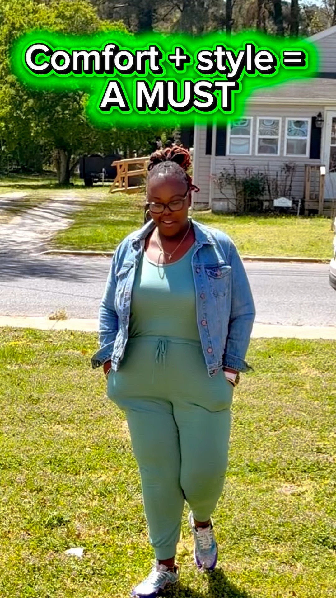 There’s nothing better than shopping your own closet 💚
Check out this sleeveless jumpsuit—cute AND comfortable! I threw on a jean jacket to give it a little extra style ✨

And babyyy… let’s get into these sneakers 🔥

Comment “SHOP” and I’ll send you the link to the jacket & jumpsuit, or click the link in my bio!

#LTKOver40 #LTKPlusSize #LTKootd