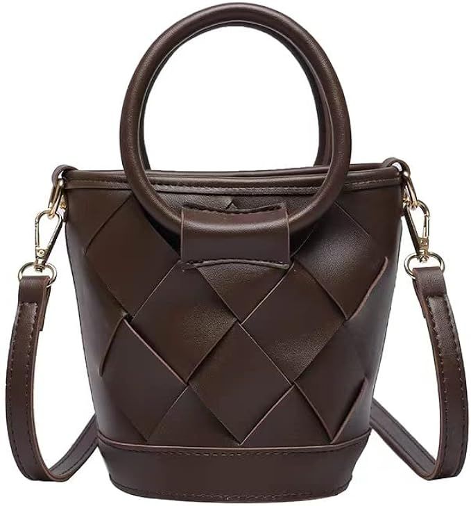 Crossbody Bag for Women, Fashionable Weave Tote Bag, Portable Shoulder Bag Purse, Ladies Handbag ... | Amazon (US)