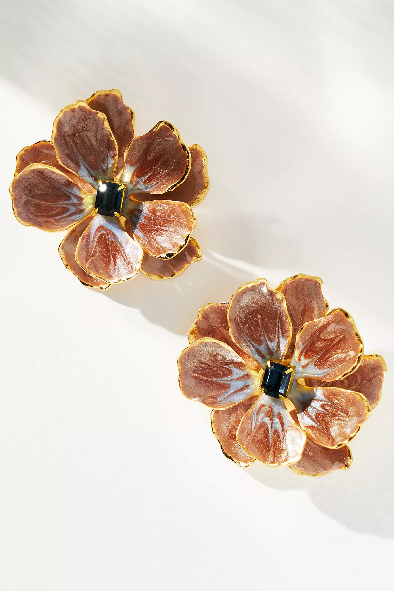 The Pink Reef Hand-Painted Earrings | Anthropologie (US)