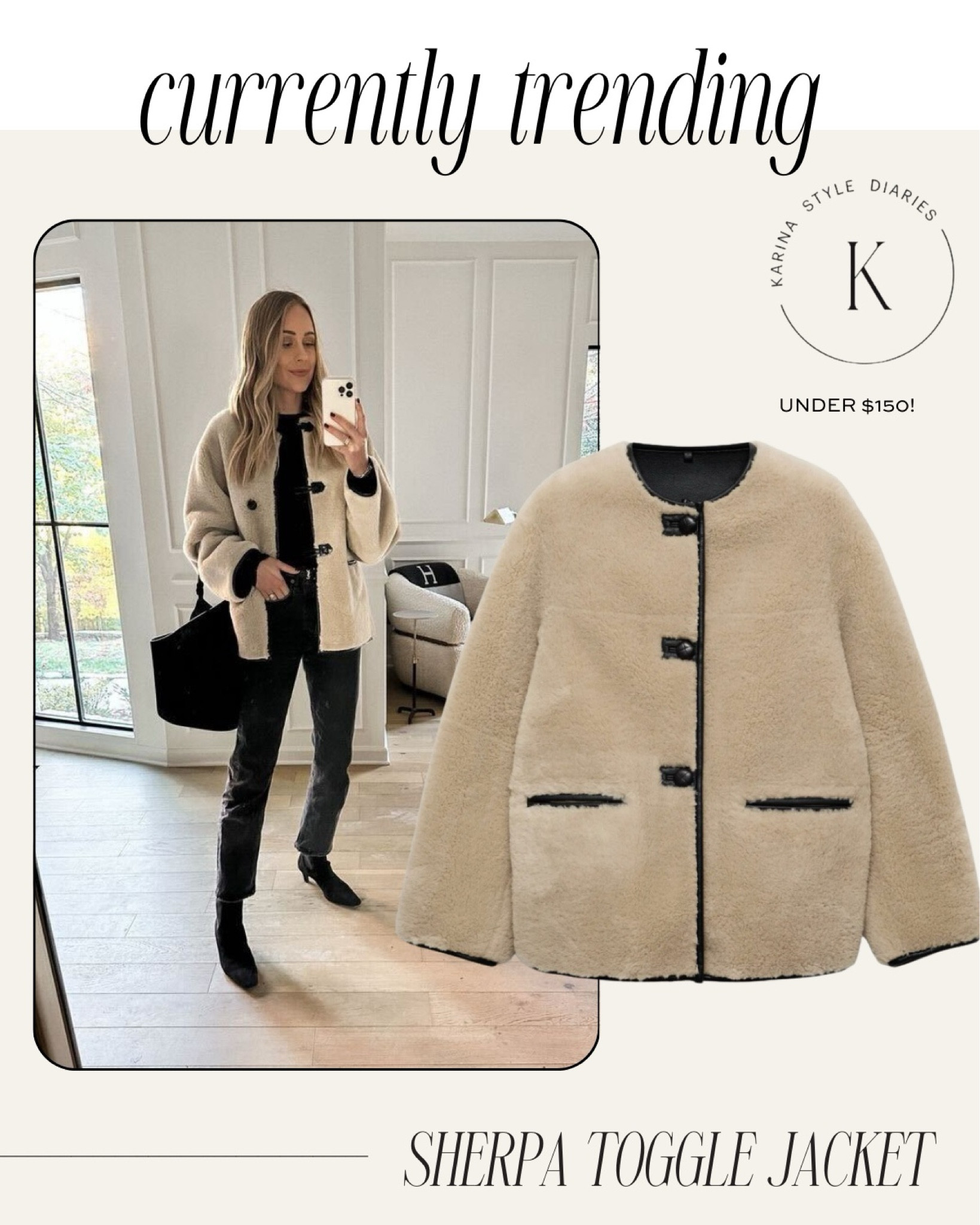 During the winter, cozy and warm layers are obviously a must, but I also look for pieces that I can wear into the spring. A toggle coat makes for a trendy and statement-making layer, and you’ve all been shopping this one like crazy over the last couple of months! This sherpa pick is ideal for day to night wear, and for more casual or dressy occasions. It’s currently on sale! Linking an Amazon dupe as well…



#LTKStyleTip #LTKSeasonal #LTKFindsUnder100