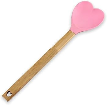 Amazon.com: Generic Heart shaped silicone spatula – baking,stirring,pastry,kitchen utensil spoo... | Amazon (US)