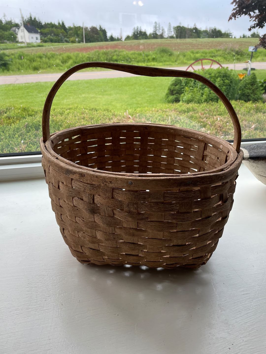 Well used and worn PEI potato basket from the 1960's in ''as found "condition | Etsy (US)