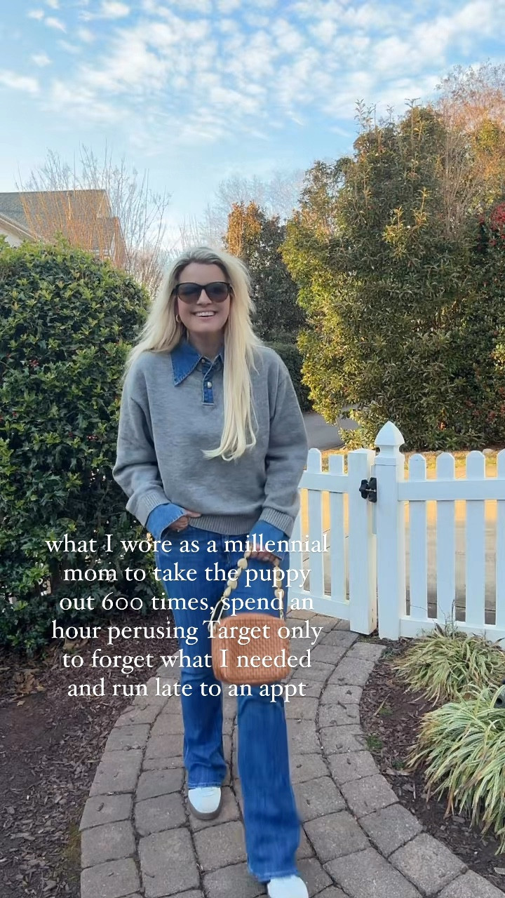 Sweater runs big - could have probably sized down to a small 

Let’s be friends if you are also a millennial who loves elevated casual style. Type SWEATER for a link to this super cute sweater outfit. 

Love that this sweater has the denim collar and sleeve detailing without the bulk - just so cute. Another beautiful piece gifted by Commense and use code beckyfkeller_12

Flare jeans have been such a favorite this year and just so comfortable. Always on repeat and love them with sneakers. 

Adding a pop of fun with my heart strap and midi sac from Clare V ❤️

 🎀You can find all my looks in my LTK shop
🎀What I Share - cute, comfortable clothes to help you feel confident in your everyday style

On this account you’ll find tips for styling- Mom style, casual style, winter outfits, cozy loungewear travel outfits, work wear, winter capsules ,mom outfits, neutral fashion,vacation outfits, dresses, trench coats, rainy day style,White jeans, wide leg jeans, baggy jeans, jeans, denim, French style, wedding guest dresses, date night outfit, mesh shoes, summer dresses, fall denim , black dresses, Amazon dresses, Amazon finds, matching sets, sneakers, linen dresses, linen outfits, vacation dresses, target hauls

#LTKSeasonal #LTKFindsUnder100 #LTKFindsUnder50