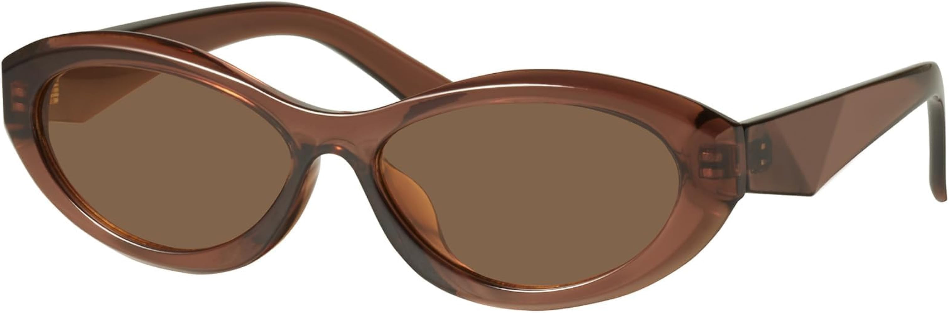 mosanana Oval Cat Eye Sunglasses for Women Retro Y2K Style MS52372 | Amazon (US)