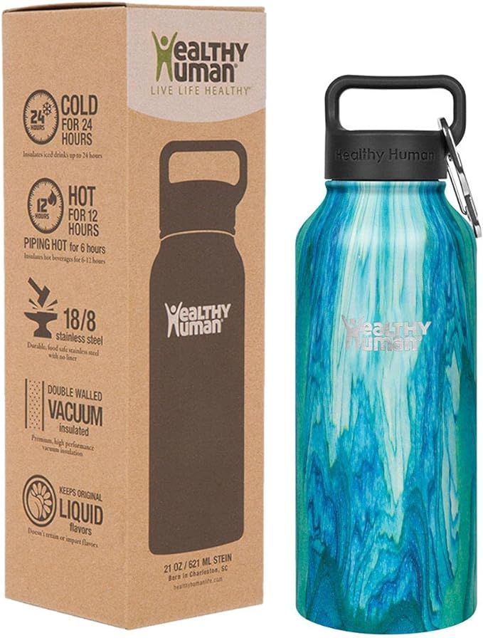 Healthy Human Stainless Steel Water Bottle | 100% BPA Free & Double Walled Vacuum Insulated Water... | Amazon (US)