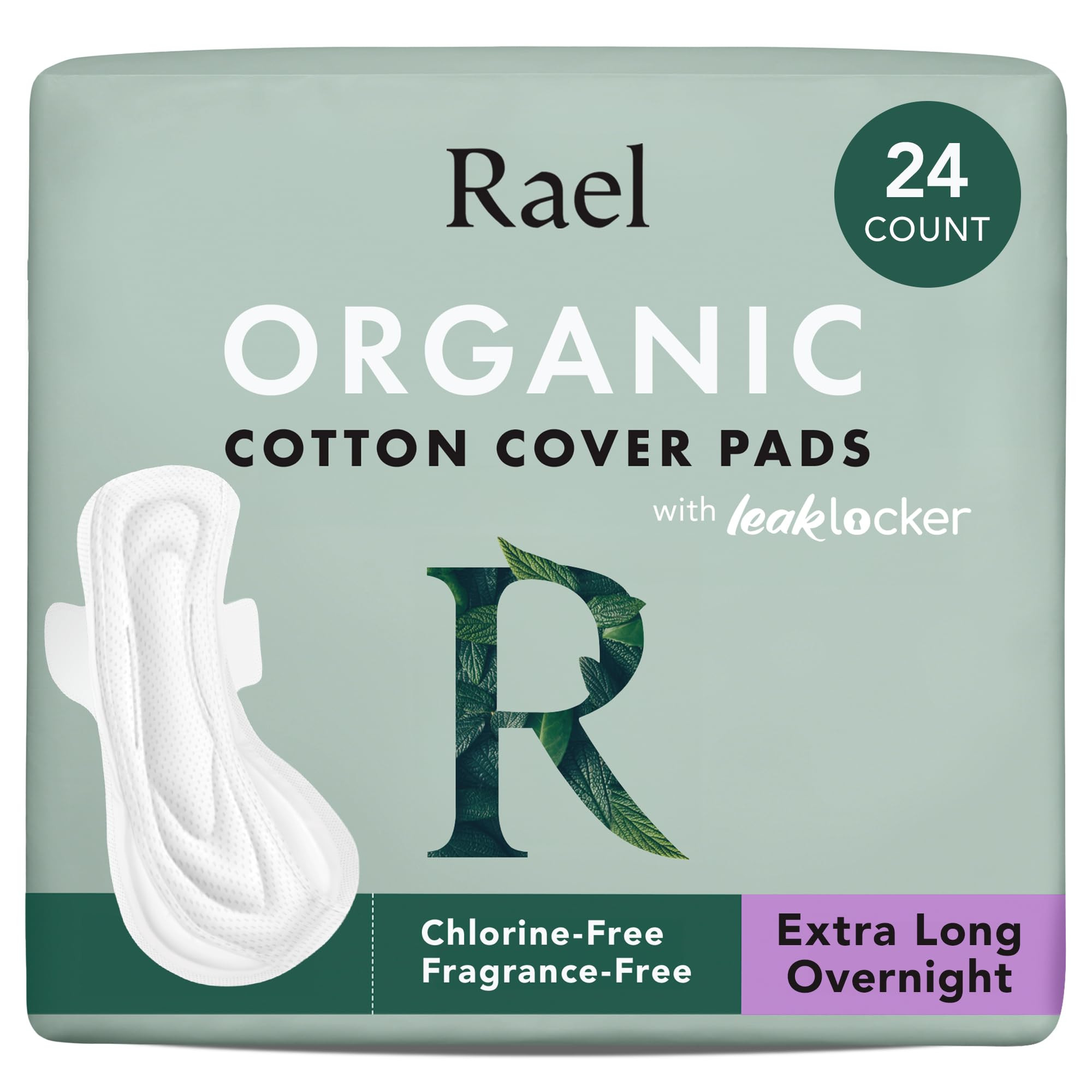 Rael Pads for Women, Organic Cotton Cover - Ultimate Absorbency, Feminine Care, Ultra Thin, Sanit... | Amazon (US)