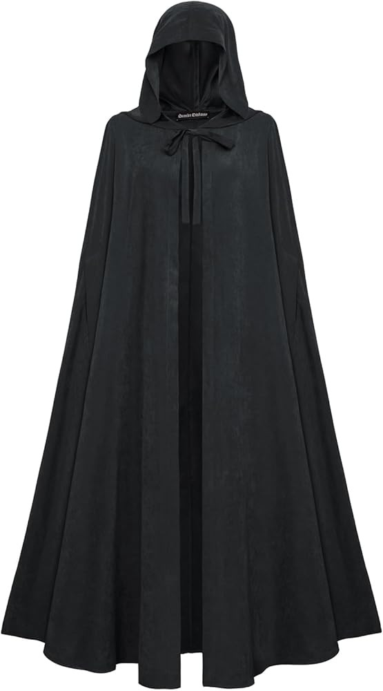 Scarlet Darkness Women Renaissance Hooded Cape Medieval Cloak Hobbit Halloween Costume | Amazon (US)