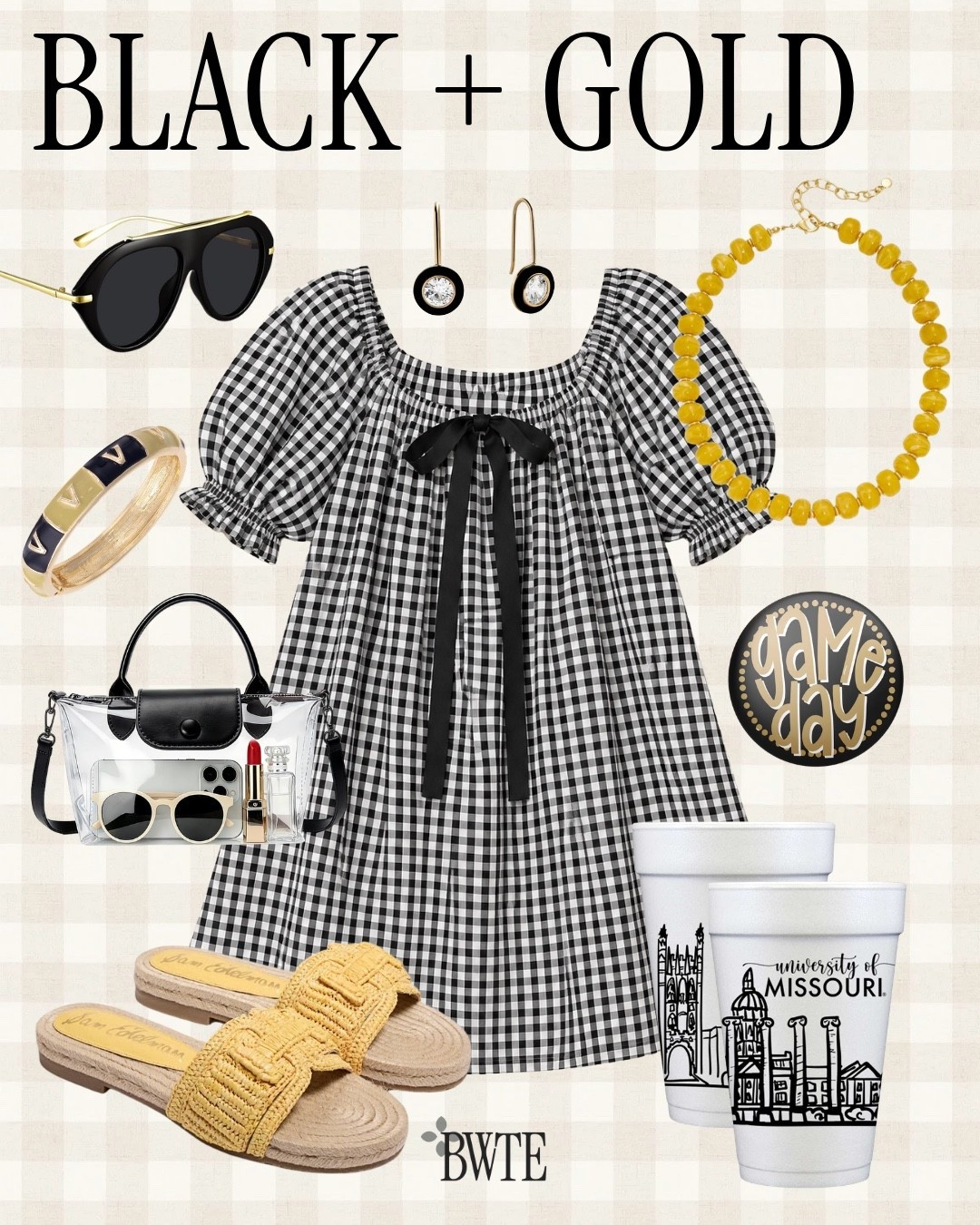Looking for the perfect gameday outfit? I pulled together this black and gold look with pieces that are equal parts cute and game-day approved!!

Gameday outfit • football style • tailgate outfit • SEC gameday • stadium style • football fashion 

 #LTKootd #LTKSeasonal