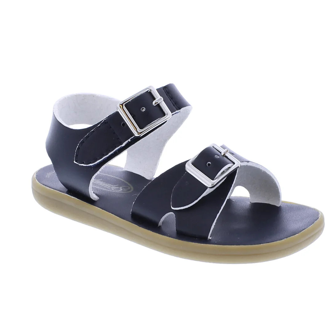 Footmates Eco-Tide Children's Sandals - Navy Vegan Leather | JoJo Mommy