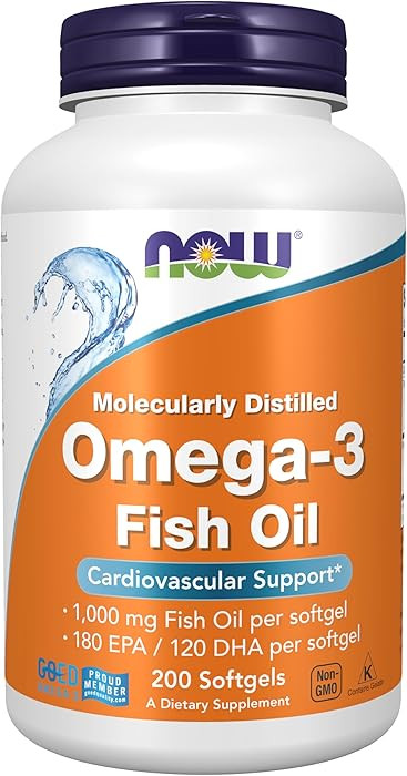 NOW Foods Supplements, Omega-3 180 EPA / 120 DHA, Molecularly Distilled, Cardiovascular Support*,... | Amazon (US)