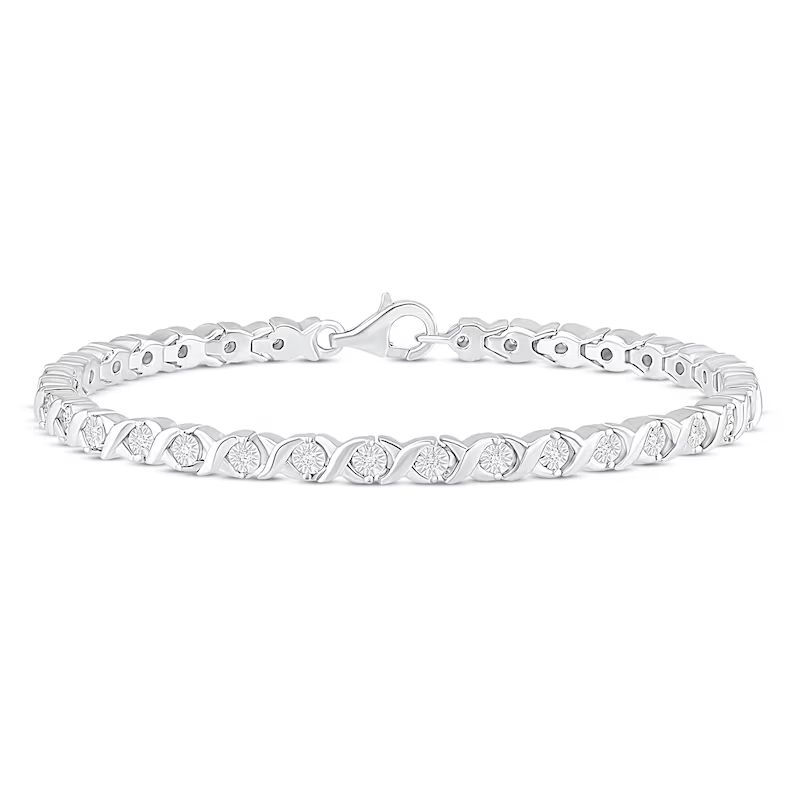 Diamond Bracelet 1/3 ct tw Round-cut Sterling Silver|Jared | Jared the Galleria of Jewelry