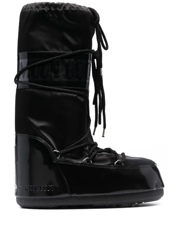 Icon Glance satin snow boots | Farfetch Global