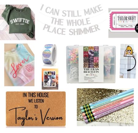 Shimmer! Taylor faves for your Swifties! Some of the Taylor & Eras fun I’ve shared this week over at The Sunny La La around this week’s Elf Adventure Set (taylor’s version)!!!

P.S. the sticker shaped like a ticket is customizable to the date / location you or the recipient attended the concert!

#LTKGiftGuide #LTKkids #LTKfamily