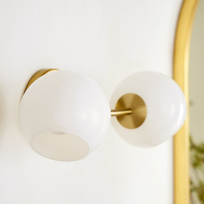 Staggered Glass Sconce - Double | West Elm (US)
