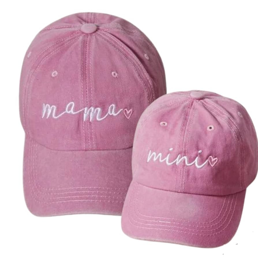 Mama and Mini Hats For Women, Cute Mother Daughter Hats, Mom And Daughter Matching Hats, Mommy an... | Amazon (US)