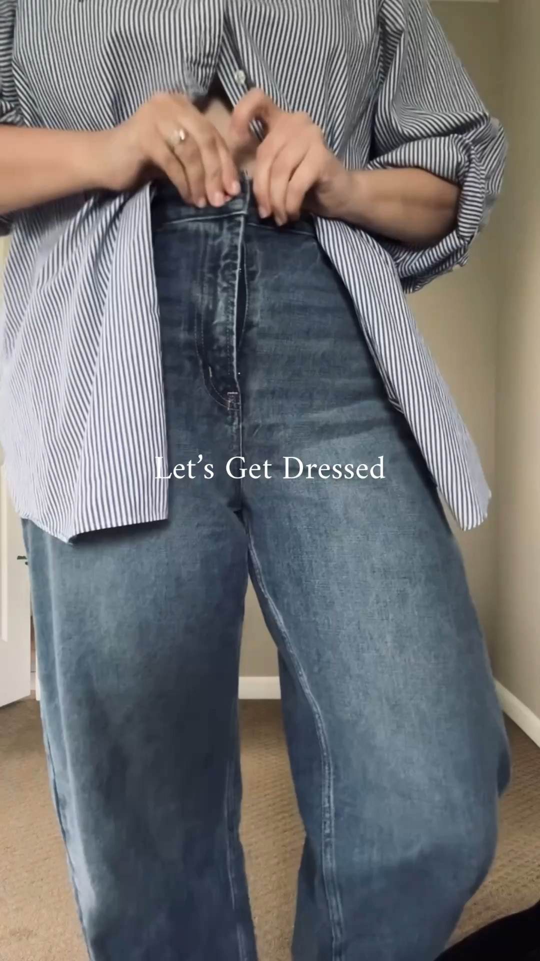 OOTD - 
Button Down - thrifted RL but linking others 
Jeans - Gap- size up if you’re between sizes 
Sweater - Jcrew - tts but i also have one up a few sizes 
Sandals - Tkees - tts 
Makeup- Merit & Dibs 

I ended up changing my shoes - it was too cold - lol 

#LTKootd #LTKgrwm #LTKSeasonal