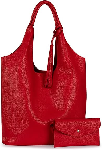 Montana West Slouchy Hobo Bags for Women Soft Designer Shoulder Purses Ladies Top Handle Handbag | Amazon (US)
