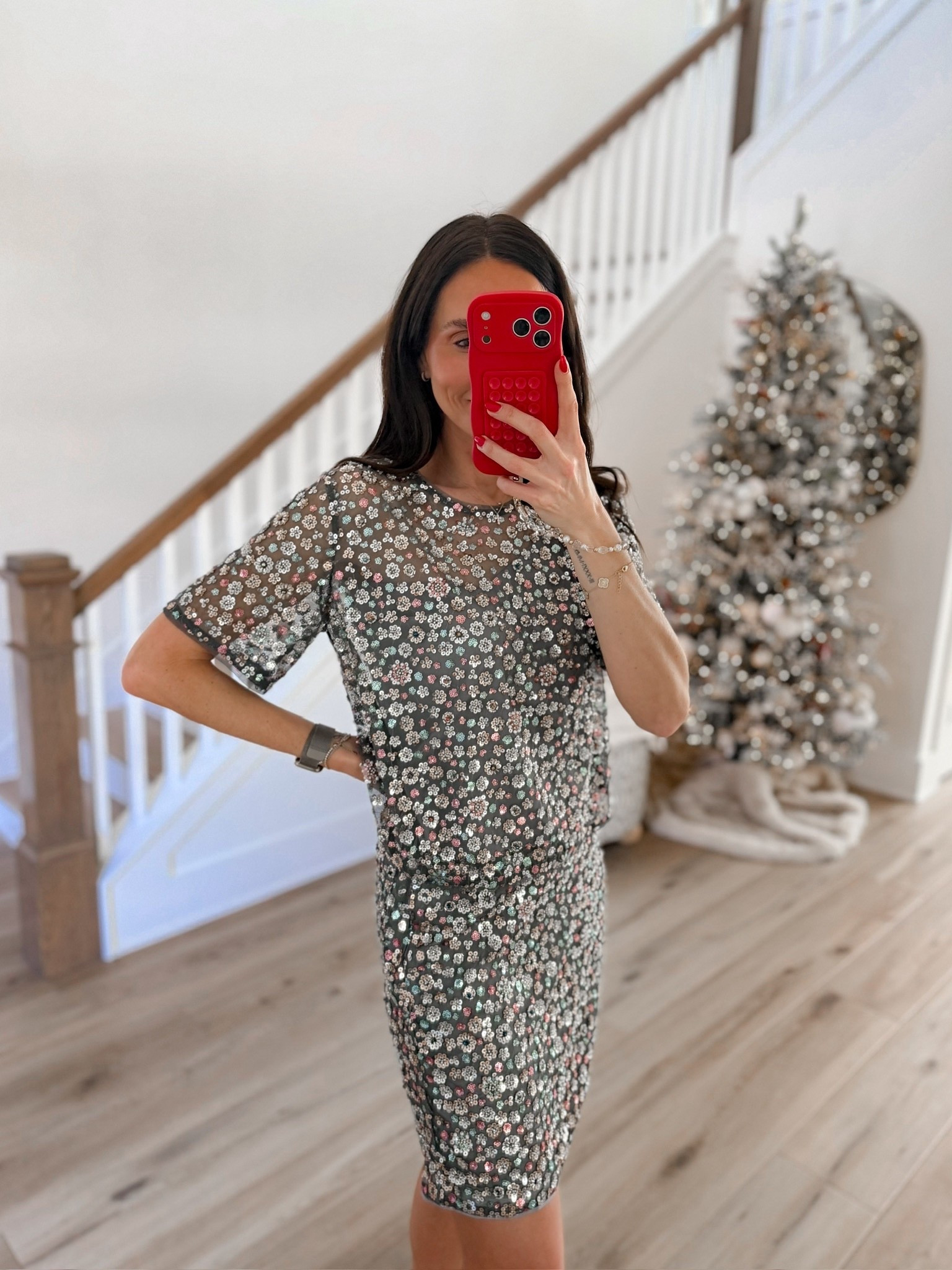 Sequin set, Matching set, New Year’s Outfit, Silver heels, Skirt set, Annabrstyle 

#LTKHoliday #LTKOver40 #LTKSeasonal