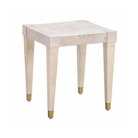 TOV Furniture Brandyss White Burl End Table | Walmart (US)
