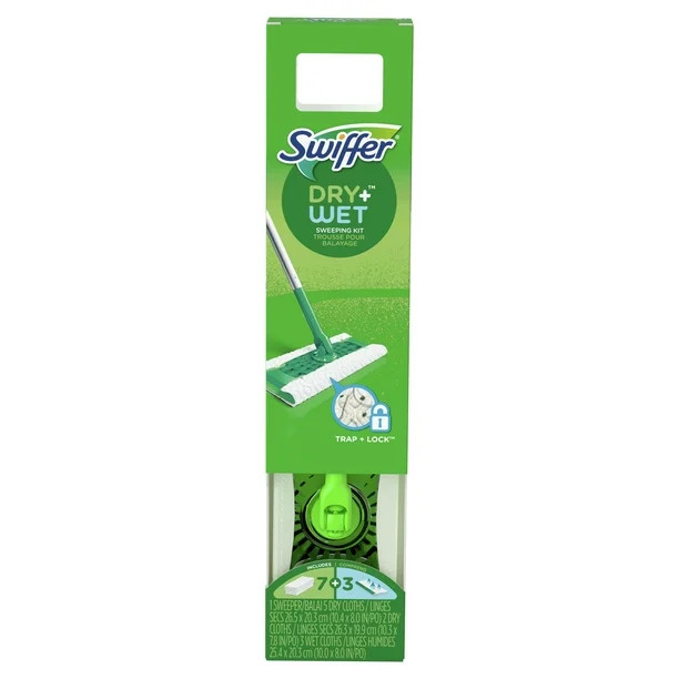 Swiffer Sweeper 2-in-1, Dry and Wet Multi Surface Floor Cleaner, Sweeping and Mopping Starter Kit... | Walmart (US)