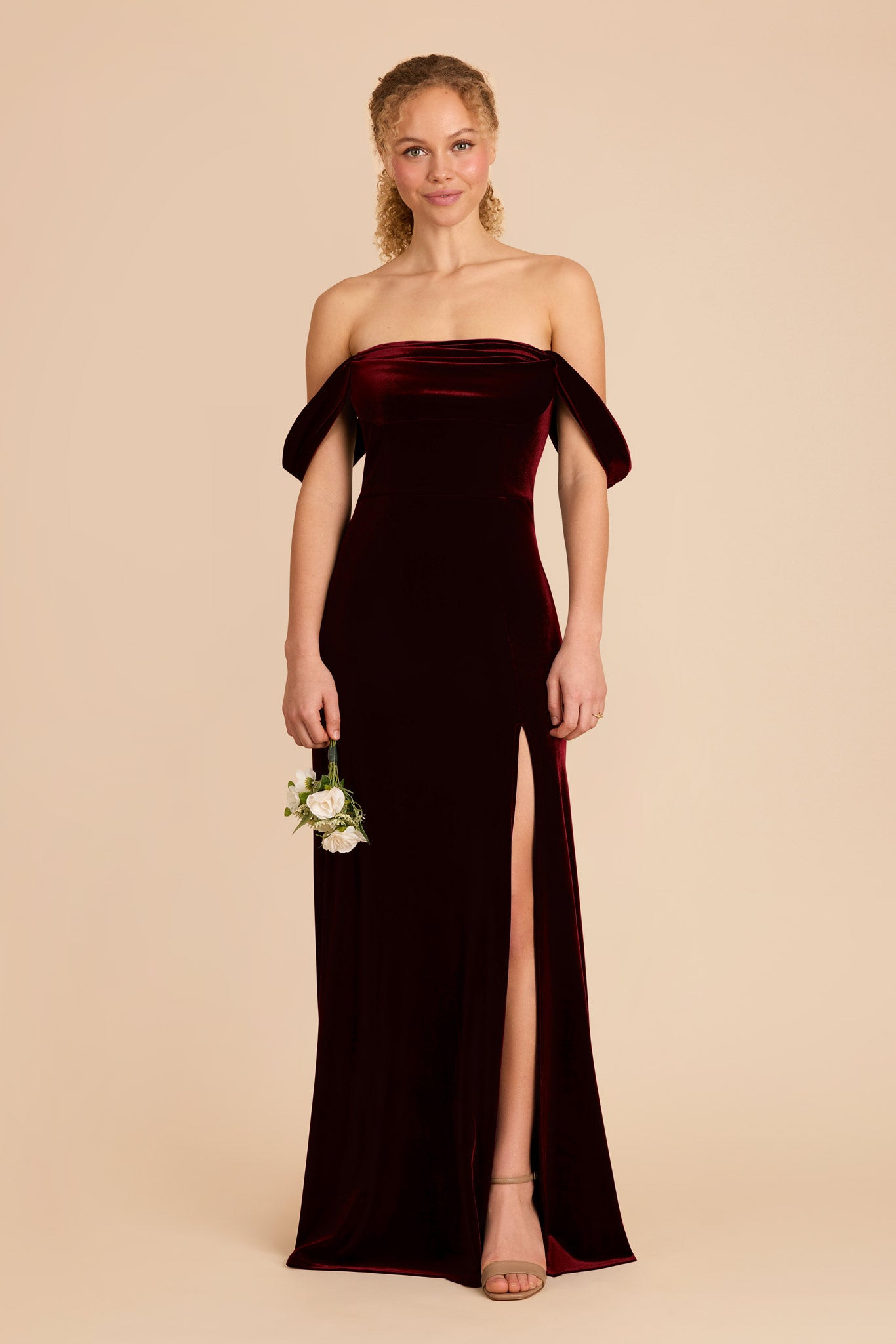 Mia Velvet Dress in Cabernet | Birdy Grey | Birdy Grey