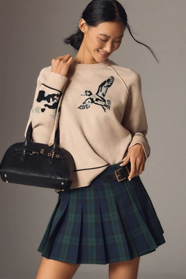 The Oaklyn Cozy Crew-Neck Sweatshirt by Pilcro | Anthropologie (US)