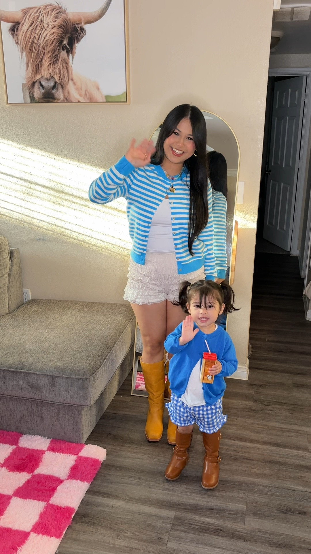 My mini loves to be a part of videos 😭  


#LTKPetite #LTKootd #LTKgrwm