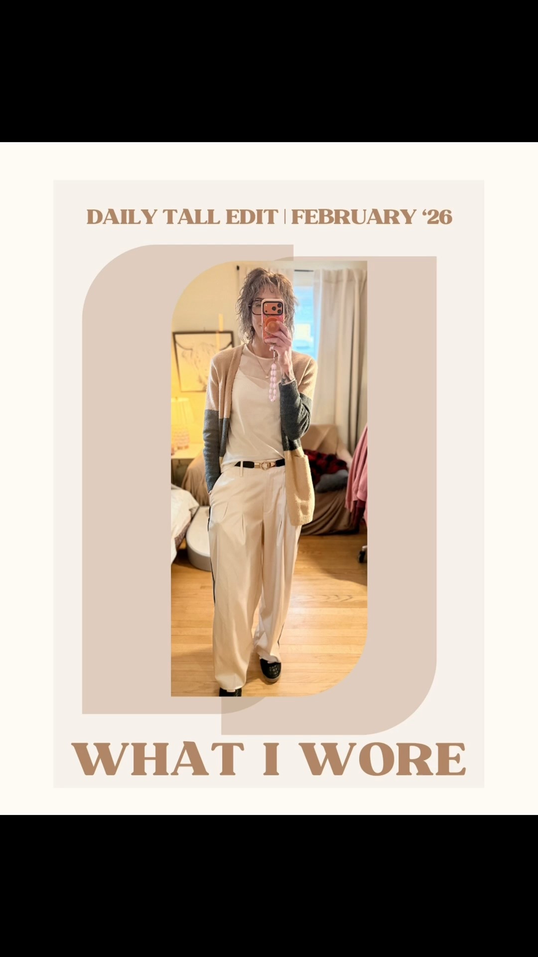 Midweek office outfit that could’ve gone dressy… but didn’t.
These trousers are one of those rare pieces that can swing polished or casual depending on how you style them. On their own, they lean dressy — so I kept the rest relaxed.
• silky, drapey fabric with a relaxed fit
• tuxedo-style side stripe = instant structure
• sheer top for a little interest without trying too hard
• sneakers to keep it office-appropriate but comfortable
Fit note: I’m usually between a 6–8 and sized up for a looser, more effortless look.
For reference: 6’3”
Easy, comfortable, and very wearable — which is really the goal.
👉 Comment SHOP for links + fit details


#LTKMidsize #LTKPlusSize #LTKTall