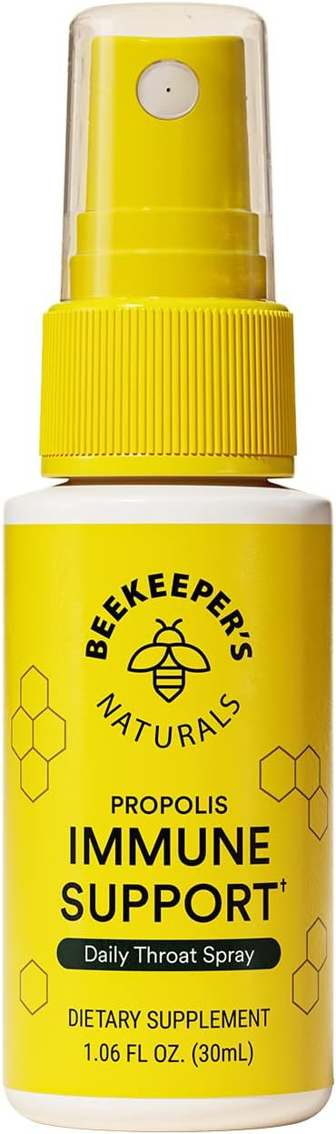 Propolis Throat Spray by Beekeeper's Naturals - 95% Bee Propolis Extract, Natural Immune Support ... | Amazon (US)