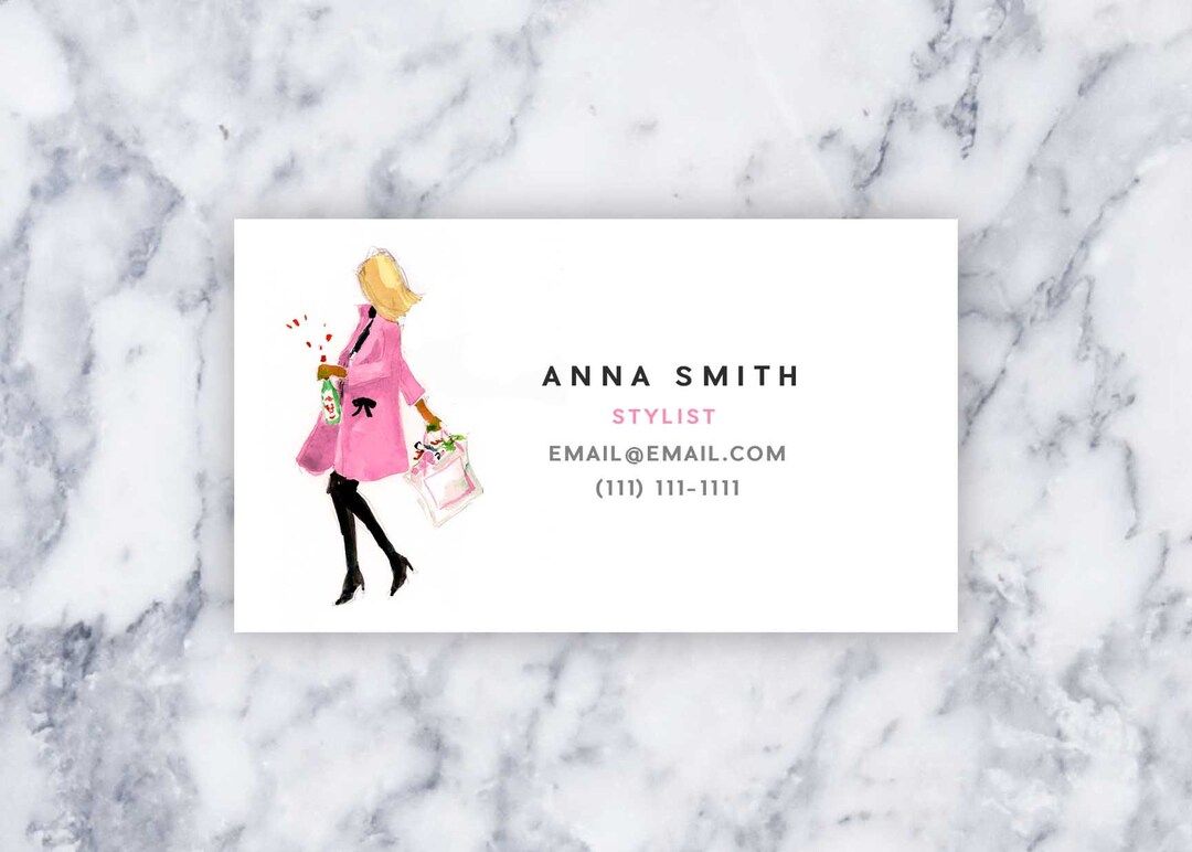 Custom Business/Calling Cards: Shoppin and Poppin Short Hair | Etsy (US)