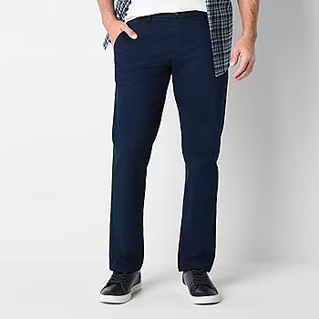 St. John's Bay Stretch Chino Mens Straight Fit Flat Front Pant | JCPenney