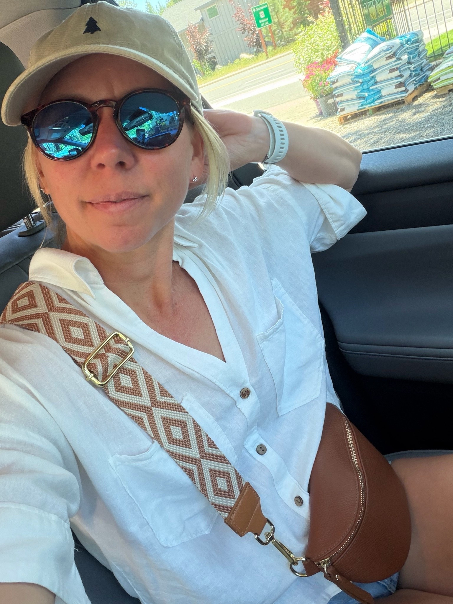 Causal OOTD
Linen, shorts, leather bag and dad hat.

#LTKmomlife #LTKootd #LTKOver40
