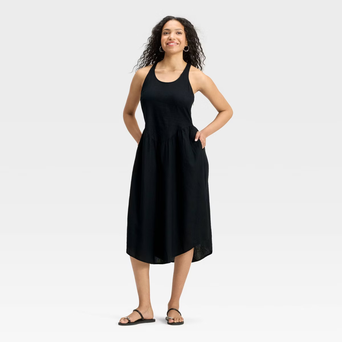 Women's Drop Waist Midi A-Line Dress - Universal Thread™ | Target