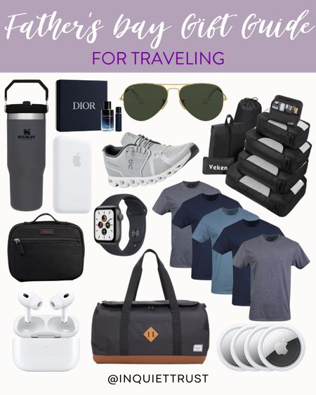 Gift ideas for fathers who love to travel include smart watch, gray tumbler, sunglasses, airpods, and more!

#fathersdaygifts #travelmusthaves #giftsforhim #mensfashion 

#LTKFind #LTKtravel #LTKGiftGuide