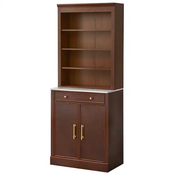 Lifestorey Monza Hutch - Walnut | Bed Bath & Beyond