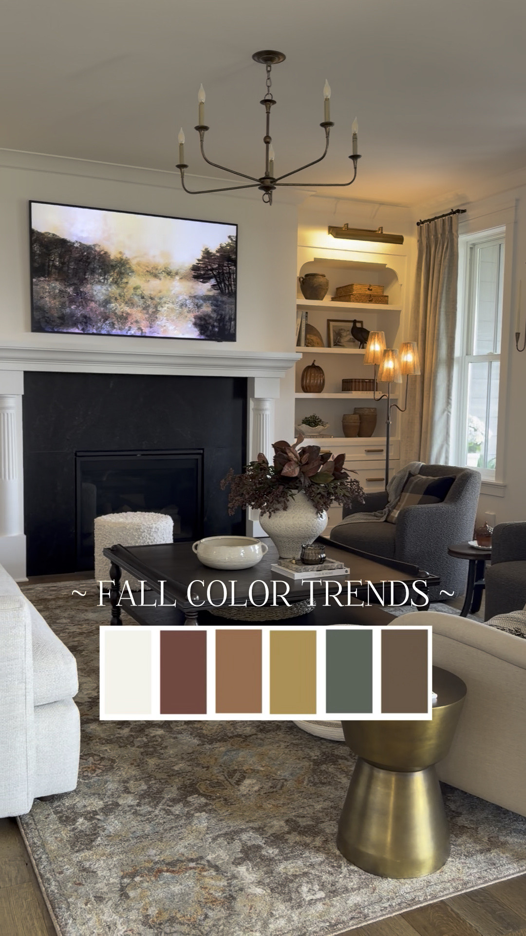 Do you have a favorite fall color? I love them all! The gorgeous rich colors — browns, terracotta, amber, burgundy and plum, as well as earthy greens, are all trending this year. Add texture, layers, ambient lighting and a bit of luxe — like velvet — and your home will feel cozy, warm and inviting.

#LTKvlog #LTKHome #LTKSeasonal