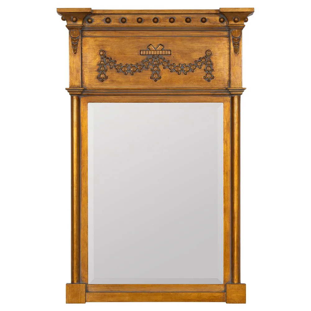Wrenley French Country Antique Gold Frame Vintage Wall Mirror | Kathy Kuo Home