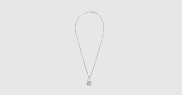 Gucci - GucciGhost pendant necklace in silver | Gucci (US)