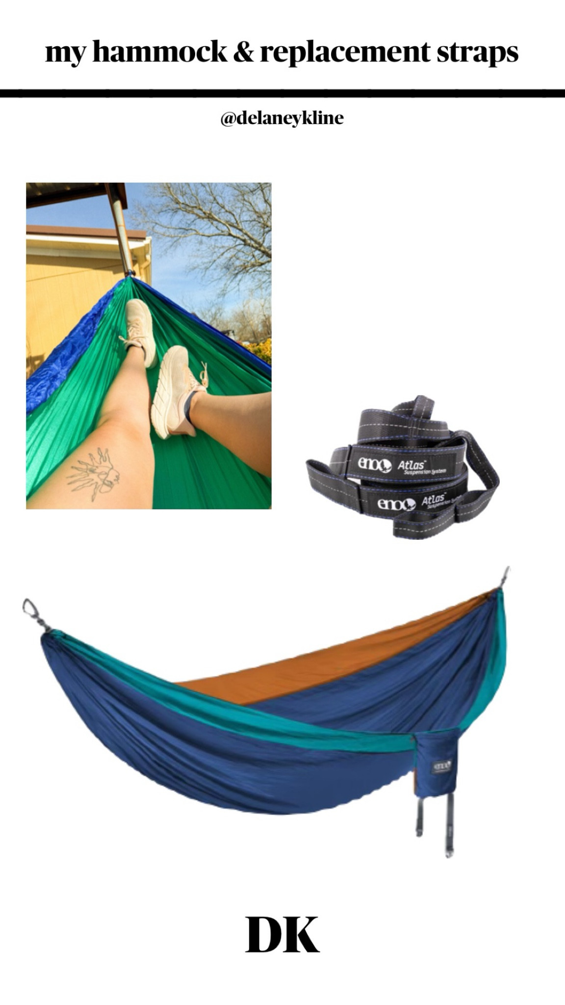 my favorite hammock for at home and on the go! compacts for easy storage and lightweight. unfortunately, i lose the original straps the hammock came with so linked is replacements. 