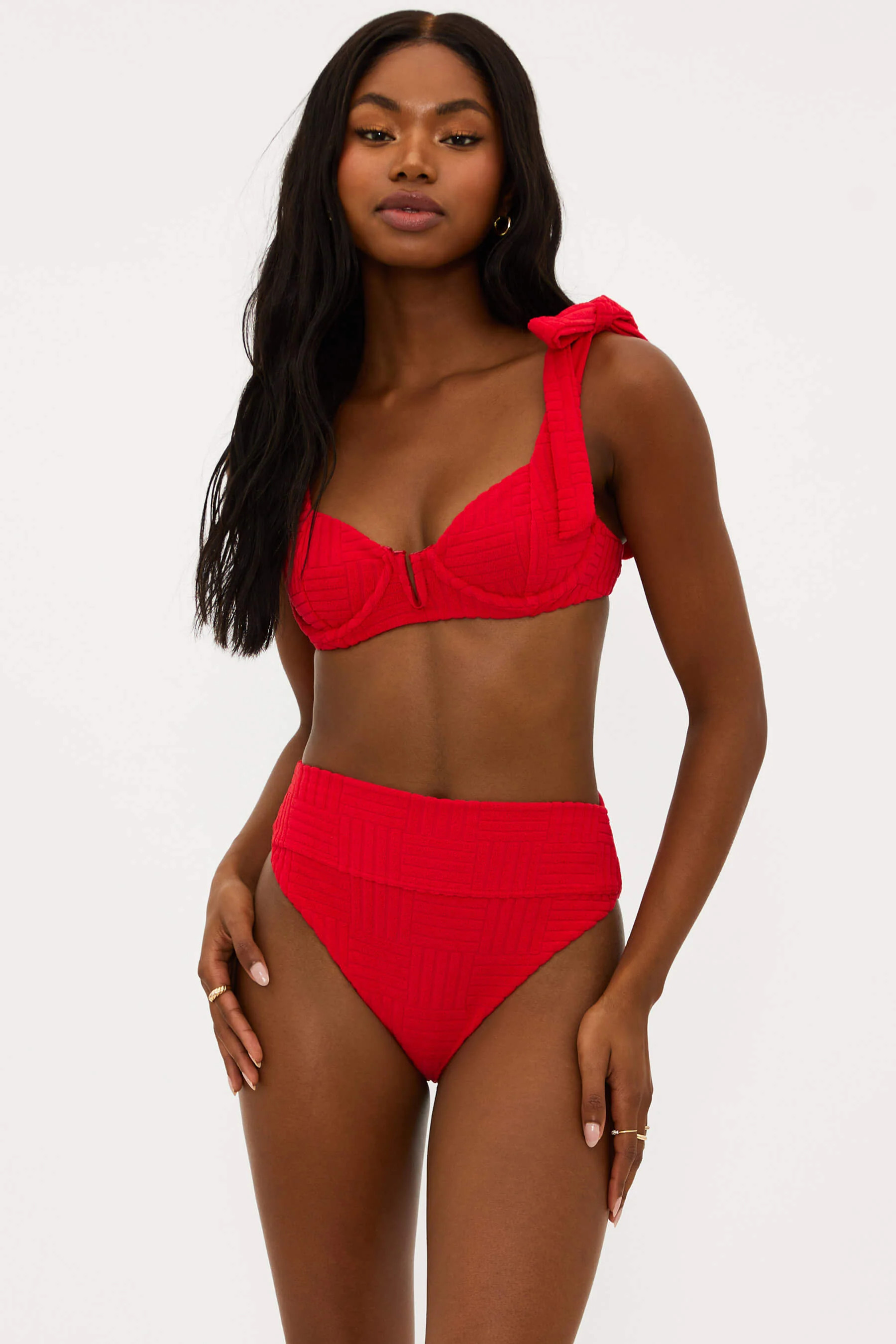 Blair Top Cherry Terry | Bikini Top | Beach Riot | Beach Riot