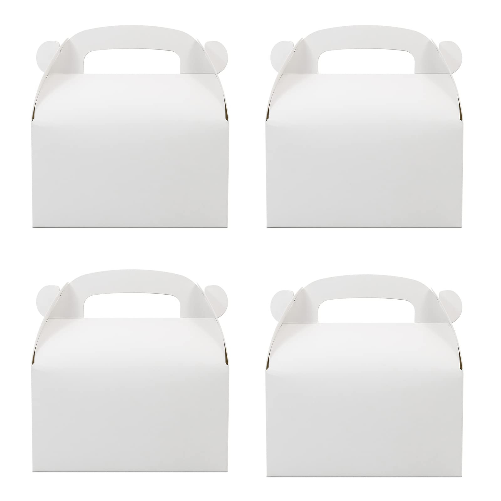 Oletx 30-Pack White Party Favor Treat Boxes, Goodie Boxes, Gable Paper Gift Boxes with Handles. P... | Amazon (US)