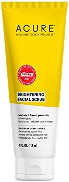 ACURE Brightening Facial Scrub |100% Vegan |For A Brighter Appearance | Sea Kelp & French Green C... | Amazon (US)