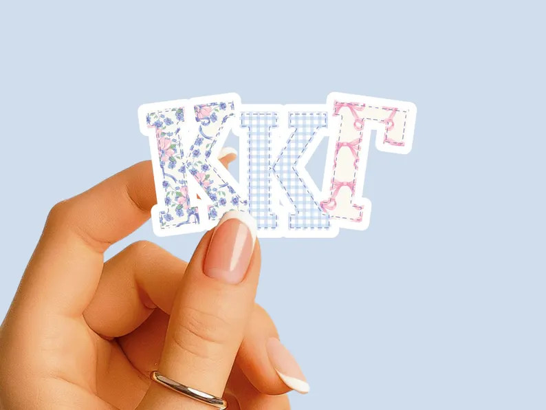 Kappa Kappa Gamma - Sticker - Large Mixed Patchwork - Sorority Decal - Big Little Gift - Greek Me... | Etsy (Global)