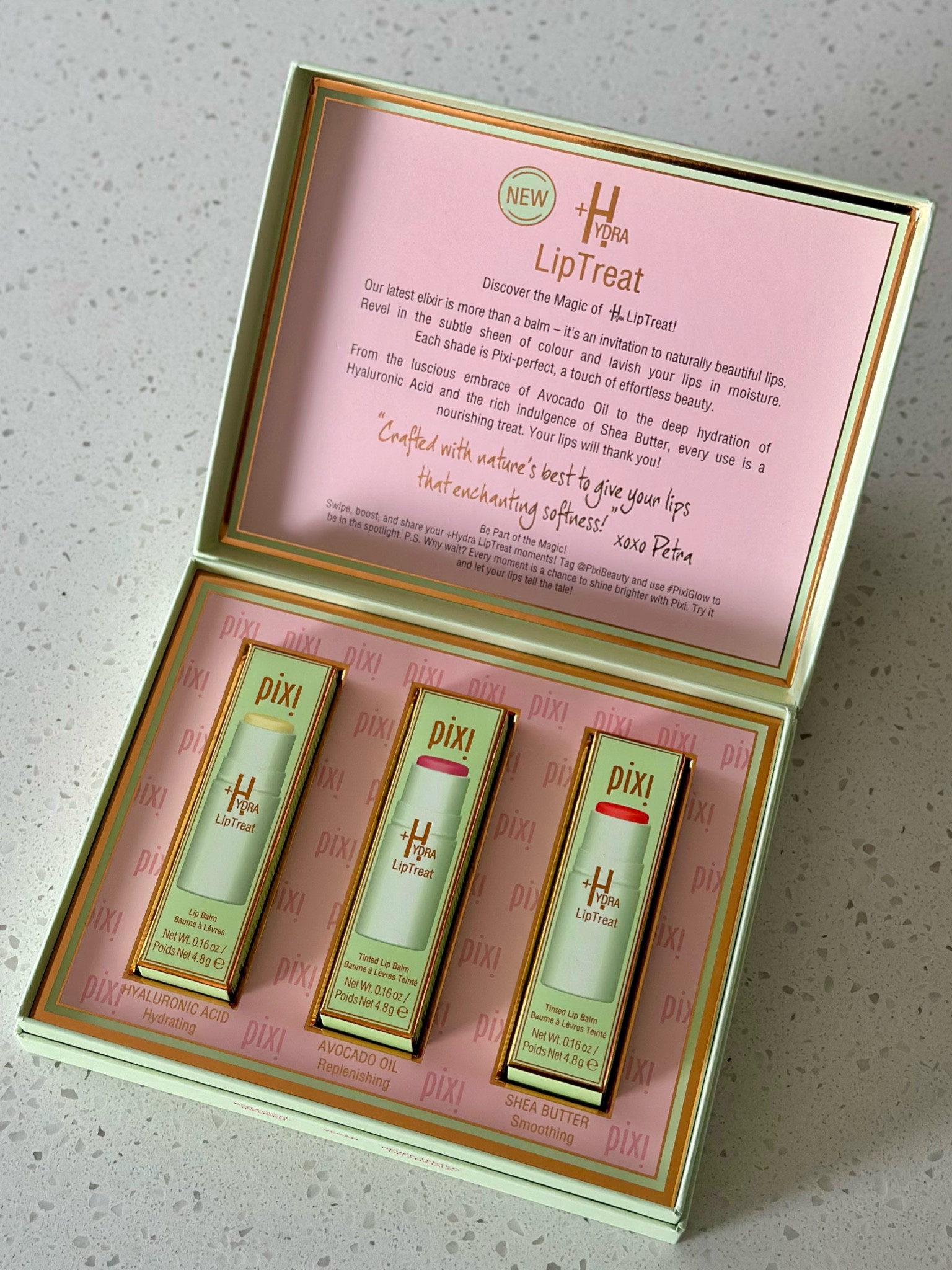 New Pixi Beauty hydrating tinted lip balms