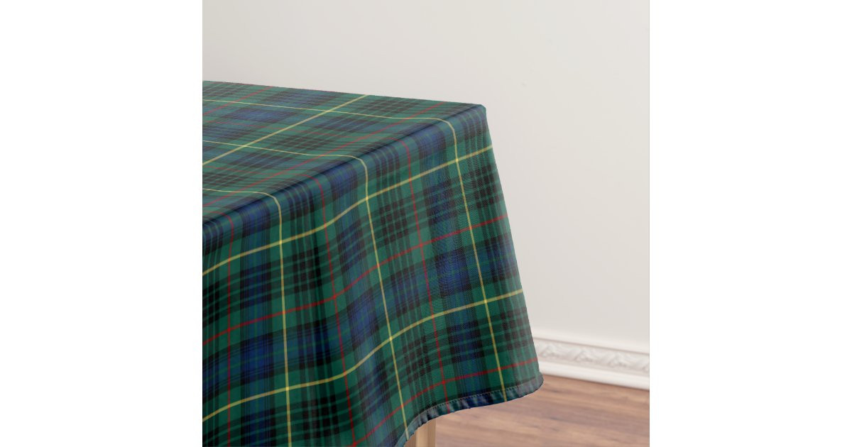 Clan Stewart Green and Blue Hunting Tartan Tablecloth | Zazzle | Zazzle