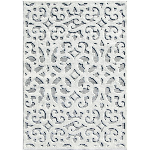 My Texas House Irongate, Transitional, Damask, Woven Area Rug, 7'9" x 10'10" - Walmart.com | Walmart (US)