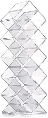 Clear Acrylic Fish Shape Lipstick Organizer Tower, Lip Gloss Storage Holder Stand for 16 Lip Stic... | Amazon (US)