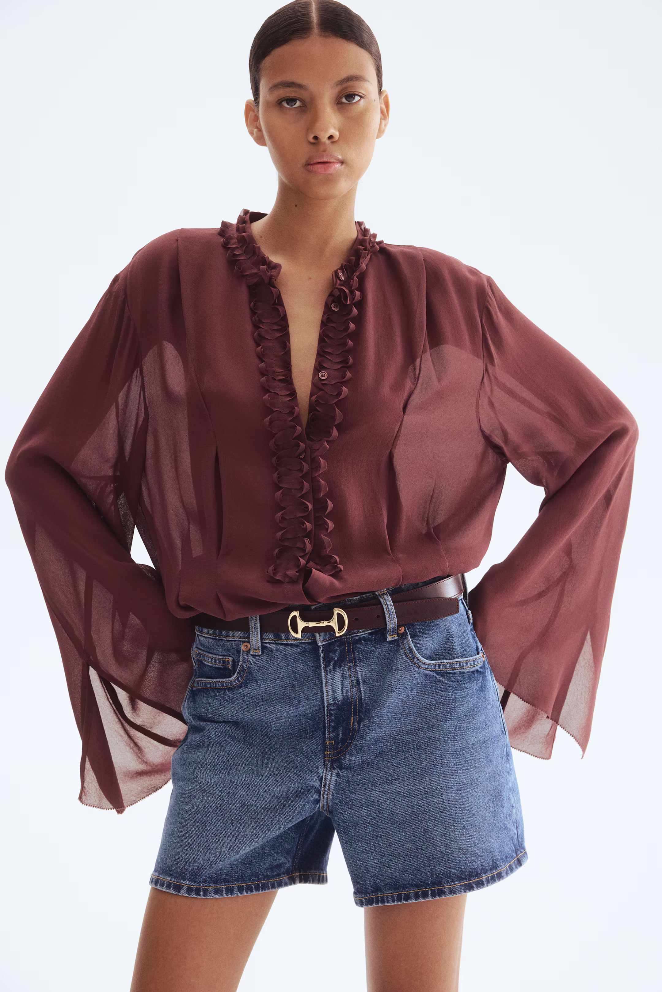 Blouse en crêpe | H&M (FR, IT, ES, PT, BE)