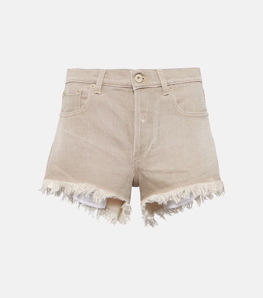 Paula's Ibiza Anagram frayed denim shorts | Mytheresa (US/CA)